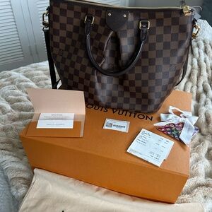 Louis Vuitton Brown Checkered Handbag